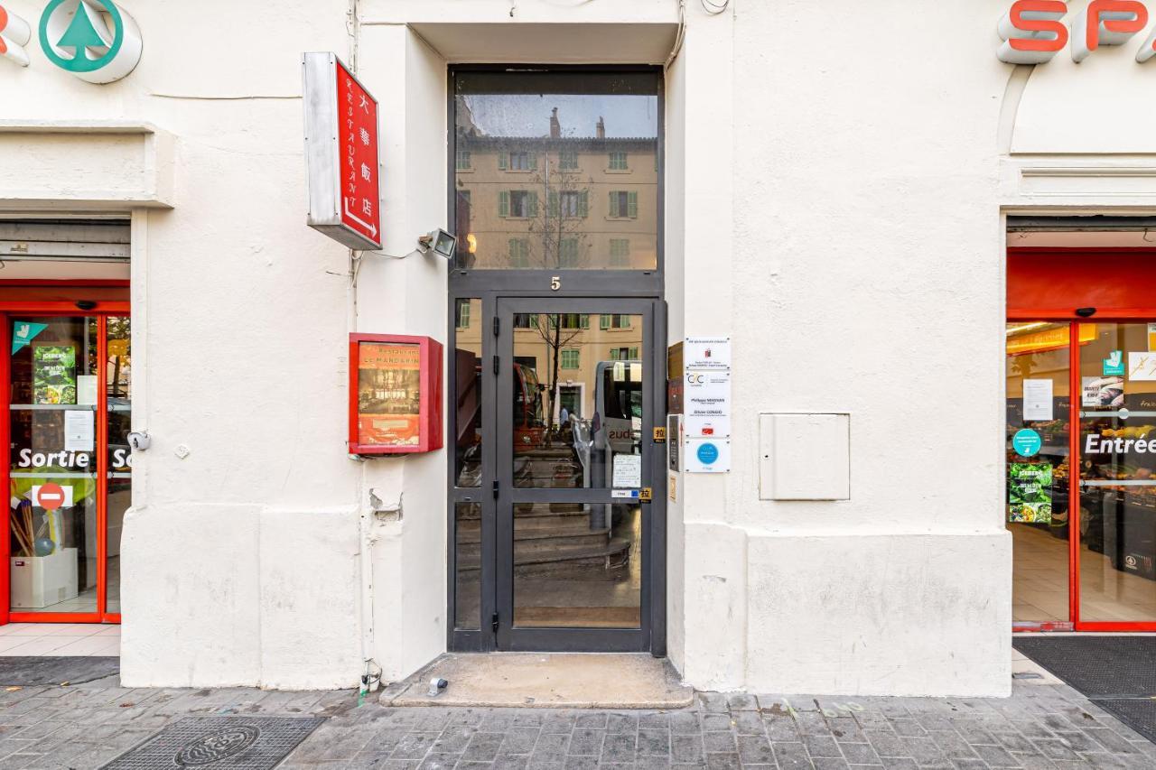 Studio Travel 24M2, 120M Vieux-Port ,Clim , Wifi ,Acces Autonome Avec Code Marseille Exteriér fotografie
